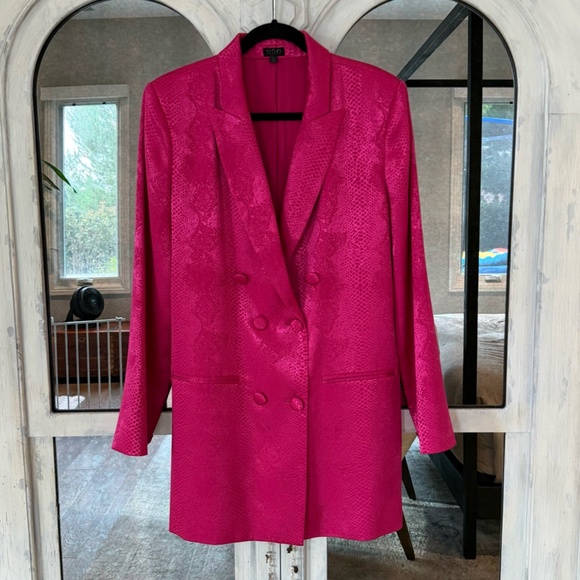 NBD Terre Blazer Dress Snakeskin, Size L - Picture 1 of 7